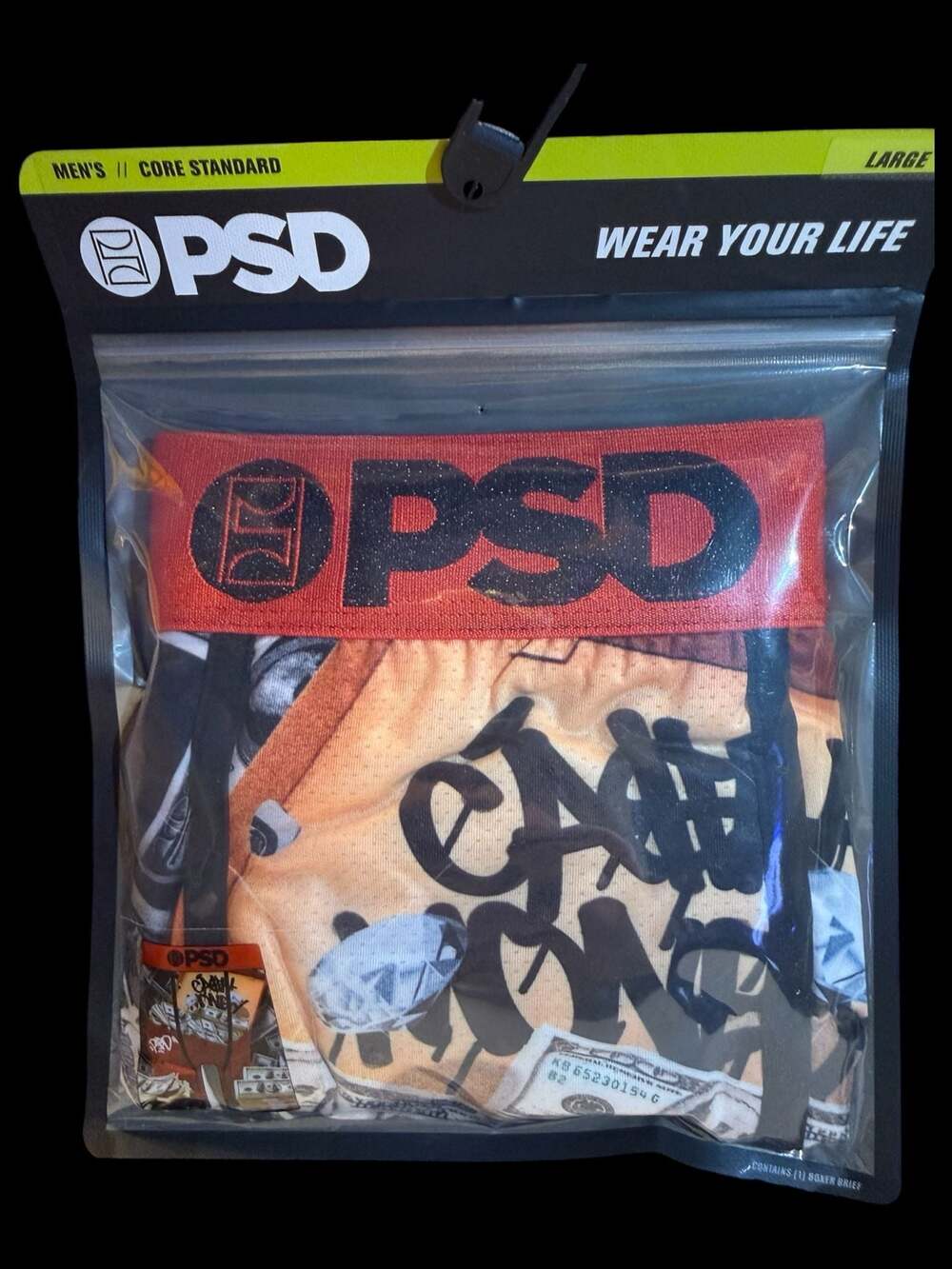PSD Men's Core Standard 'Stash Box' Boxer Briefs, Size Large